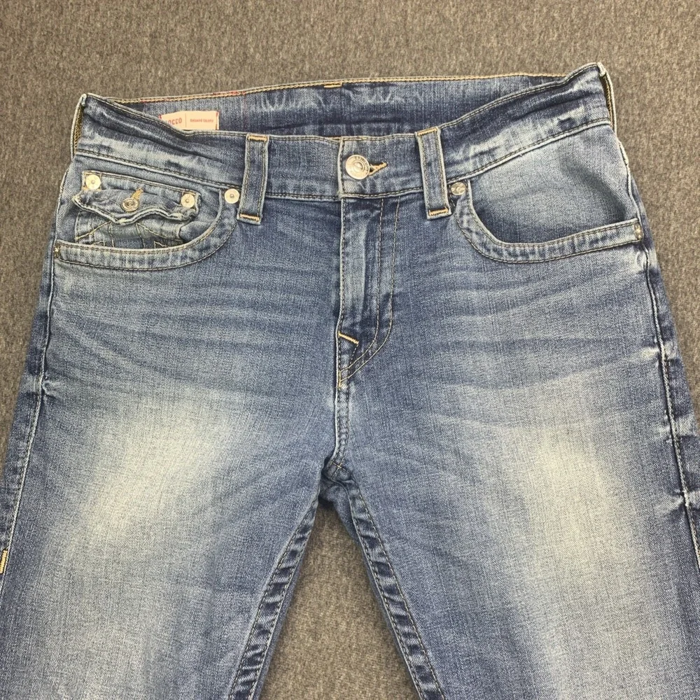 True Religion ROCCO Relaxed Skinny Women's Denim Blue Jeans - Size 31